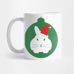 Holiday Bunny Beacon CuteRabbit on an Ornament Mug